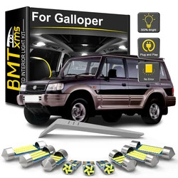 BMTxms 9Pcs For Hyundai Galloper 1990-1999 2000 2001 2002 2003 Car LED Interior Light Bulb Kit LED Map Dome Trunk Lamp Canbus