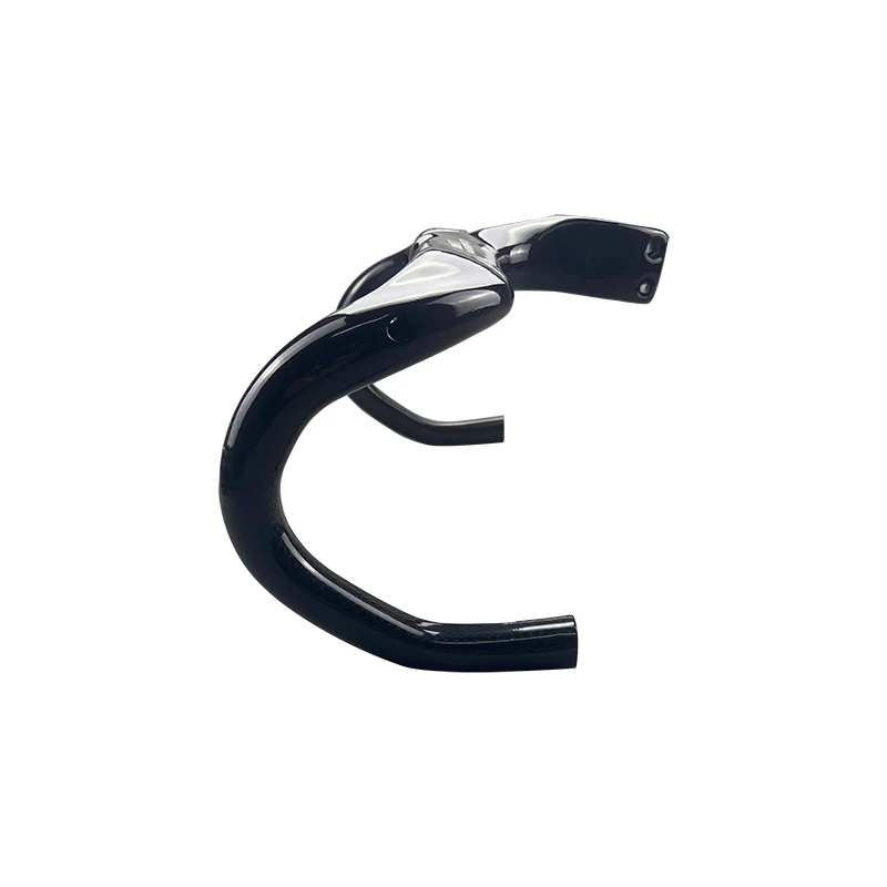 Logo Full carbon fiber T800 Integrated Road Handlebar cycling handle bar 3K glossy Ultralight texture