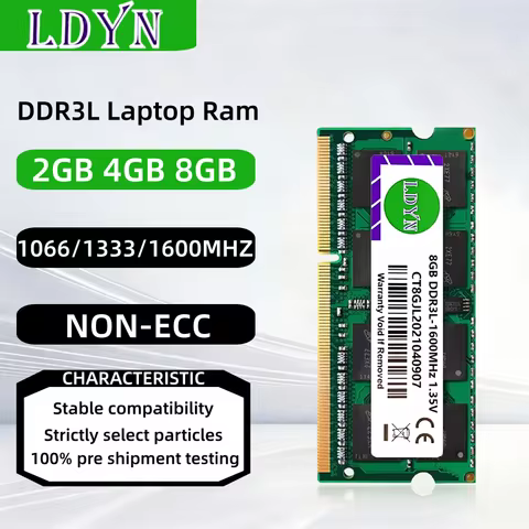 DDR3L RAM 2GB 4GB 8GB 1066 1333 1600MHZ PC3-8500 10600 12800s Laptop Computer Memory Modul SODIMM RAM Low voltage 1.35V