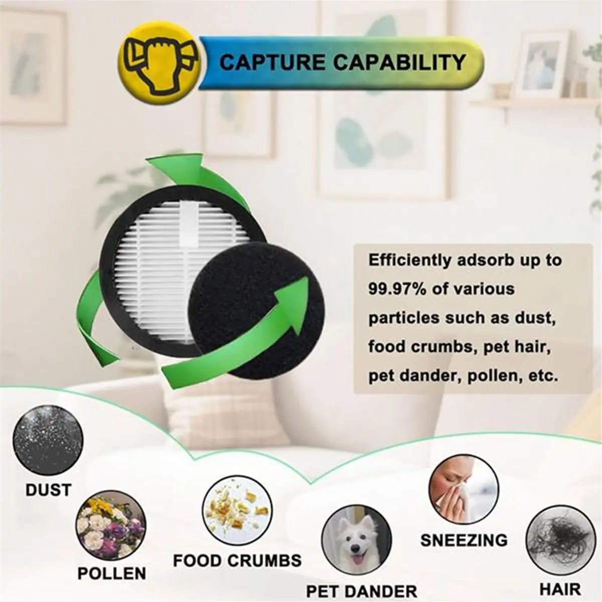 【~ New ABKM】Hepa Filter Sponge Filters Replacement for AFNOP AceVac 11 Cordless Stick Vacuum Cleaner Accessories