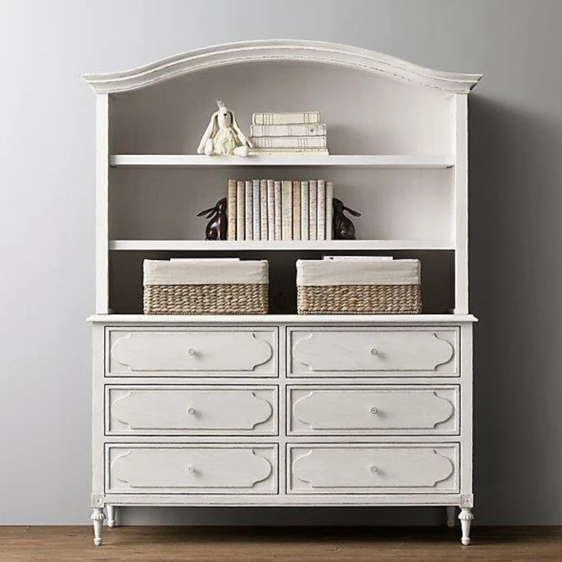 

Retro furniture Modern minimalist solid wood cabinets Simple bookcases