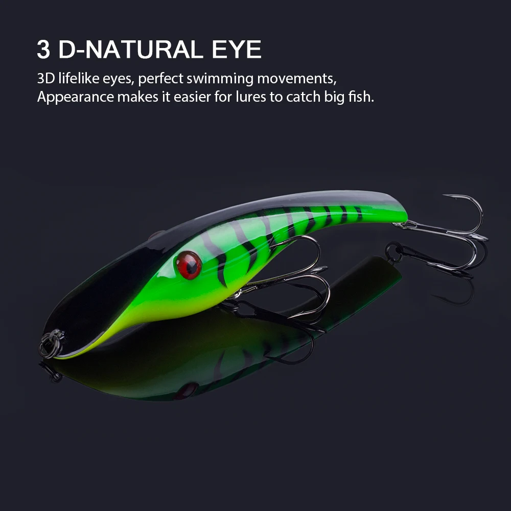 Jerkbait Hanlin 140mm 43g – Señuelo hundido para lucio y bass - imagen 5