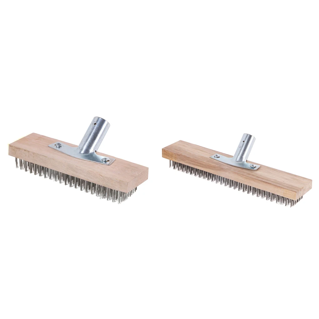 Long Handle Floor Wire Brush Accessories Indoor Efficient Room Stains Scrubber Stain Remover Cleaning Broom Accessory