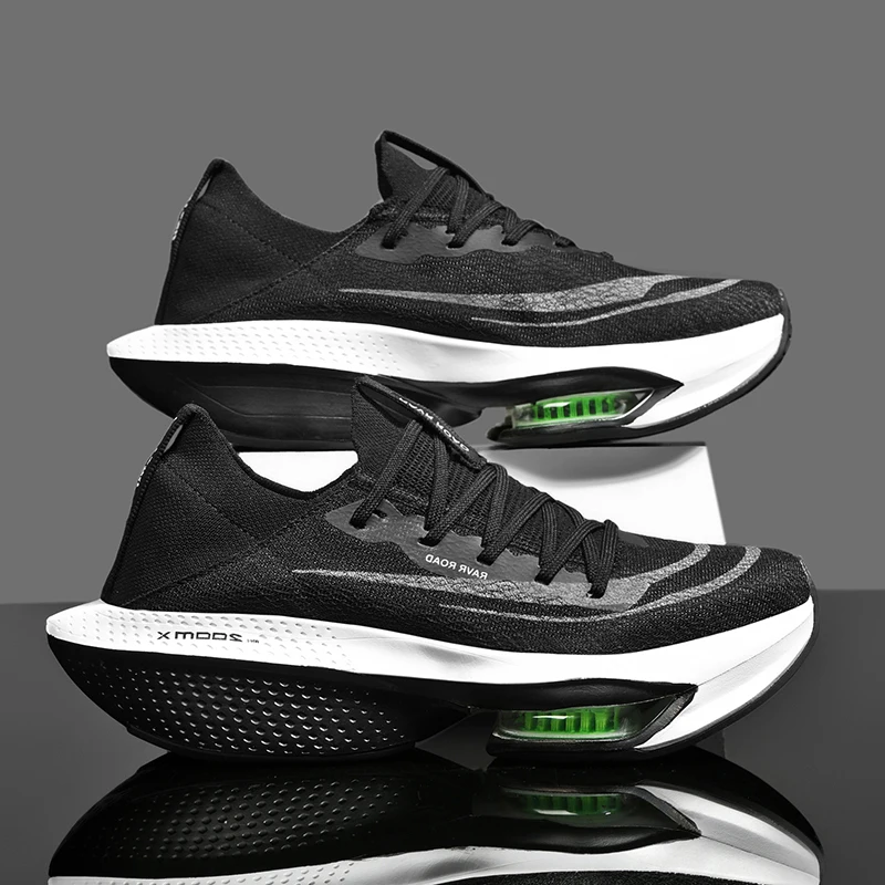 Running Shoes Air Cushion Speciality Marathon Men Sports Breathable Lightweight Women\'s Comfortable Athletic Nonskid Sneakers 