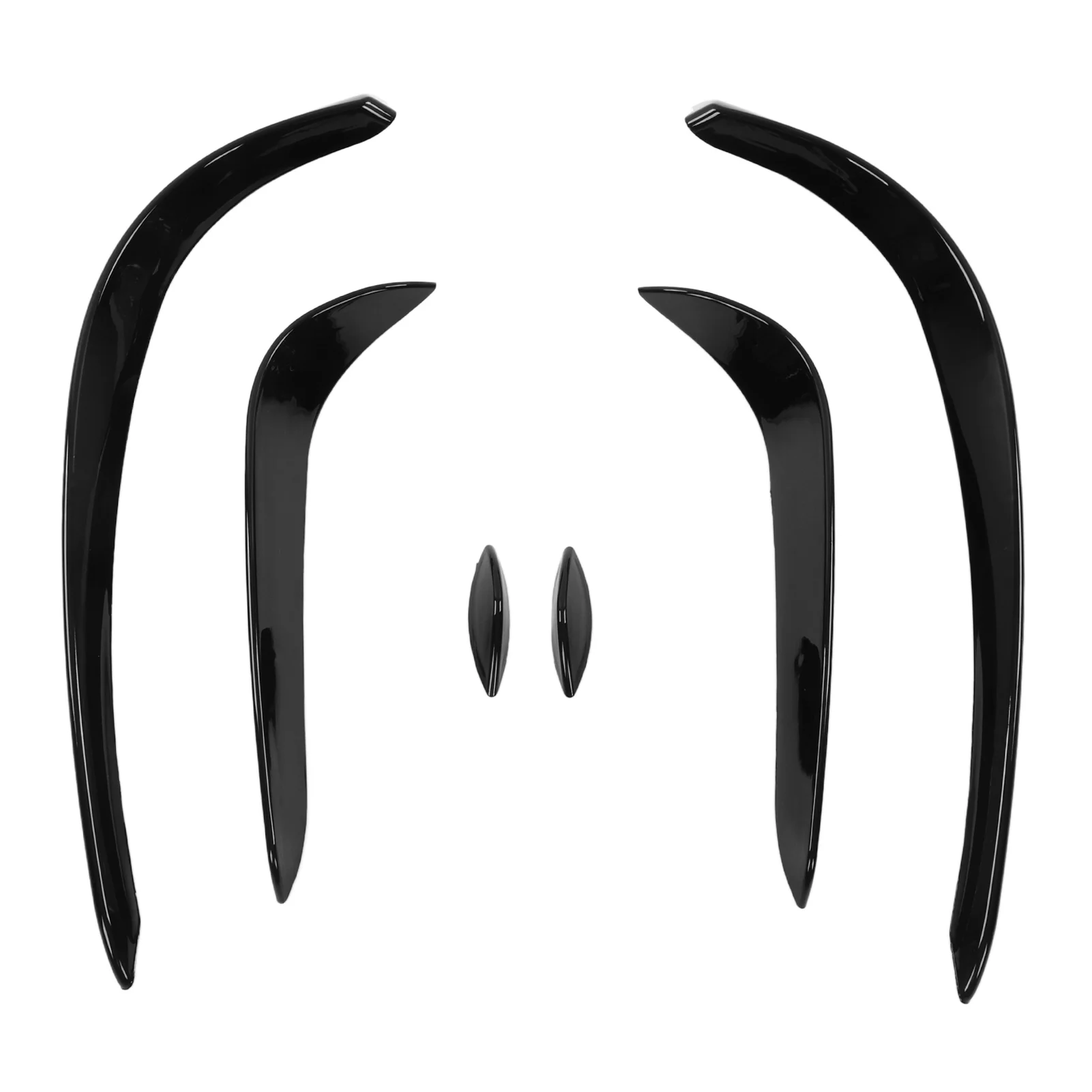 

6Pcs Car Front Bumper Spoiler Set Cars Body Kits Replacement For Mercedes‑Benz C‑Class W205 AMG‑LINE C43 2015-2019