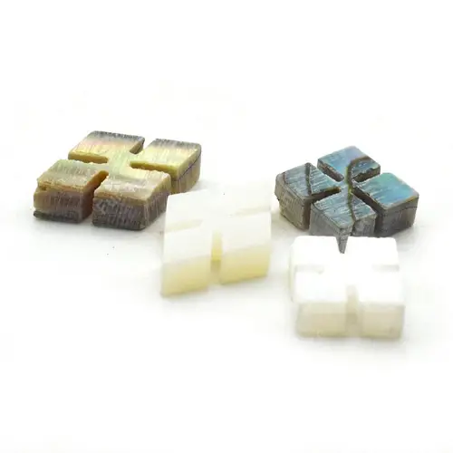 Imagen 2 del producto Ukelele acústico cuadrado para el cuello de la guitarra, instrumento con incrustaciones de puntos, concha de abulón, diapasón, 60 piezas, 5x2mm