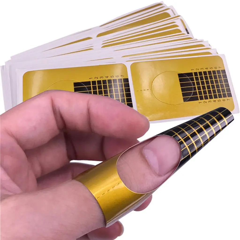 100 قطعة من أشكال الأظافر لملصقات الأظافر الأكريليك/النصائح #3