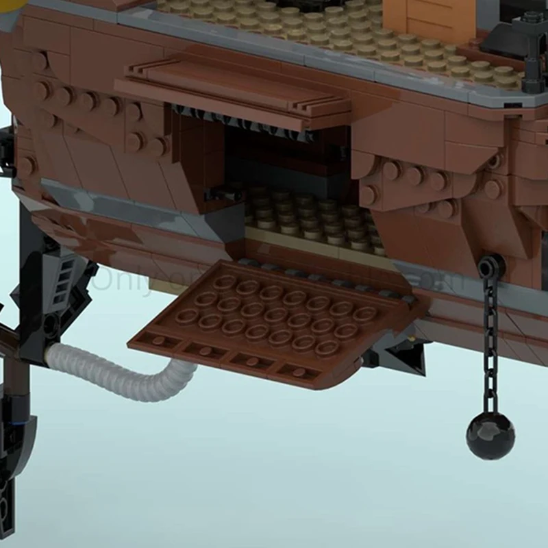 2285ピース MOC スチームパンク 海賊飛行船「ブルネル」 海賊 ブロック DIY クリスマス おもちゃ ギフト DIY ティーンエイジャー クリスマス おもちゃ ギフト