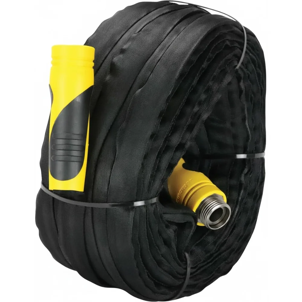 

5/8" x 50ft Heavy Duty Garden Hose, Lightweight, BPA-Free, UV Resistant, Flexible for Home & Garden Use