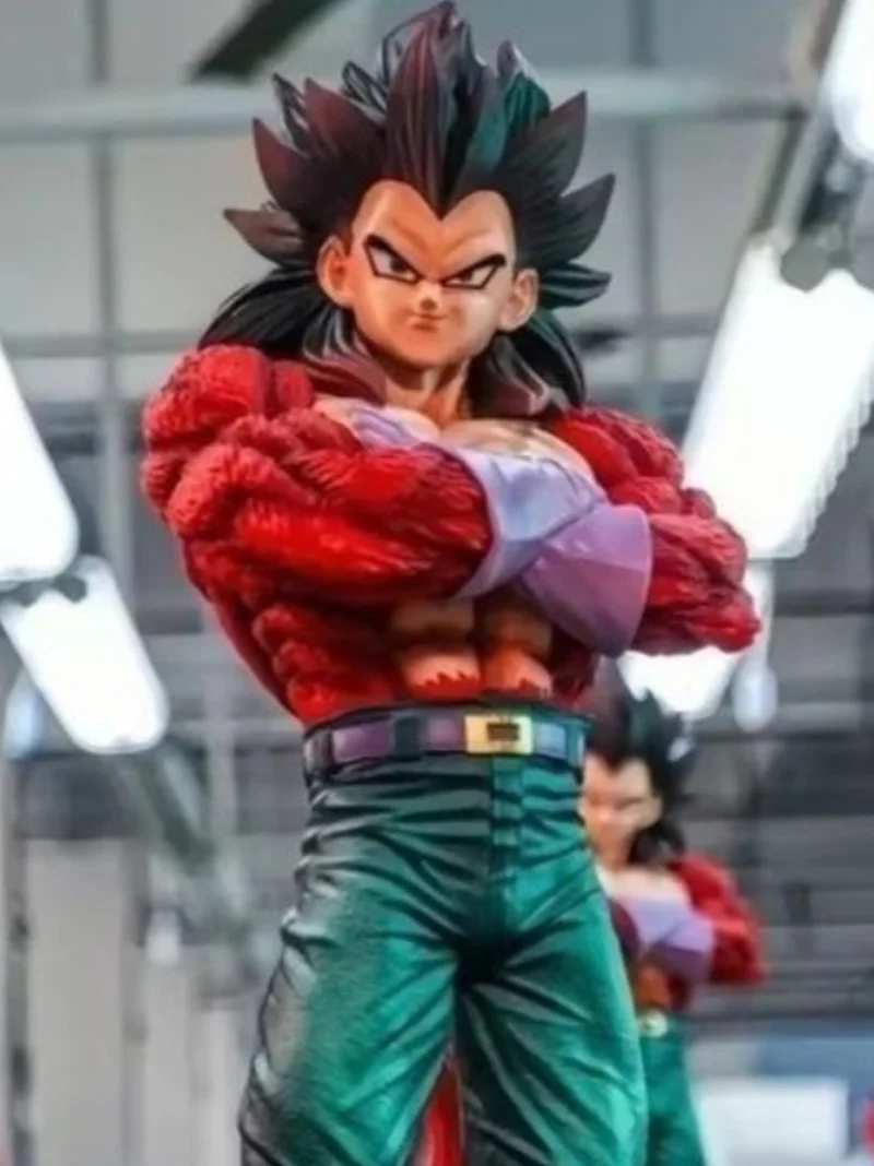 Statue de figurine à double tête Dragon Ball Jt Super Saiyan 4 Goku Vegeta de 32 cm 30 cm, modèle en PVC, décoration de bureau, cadeau d'anniversaire pour garçons