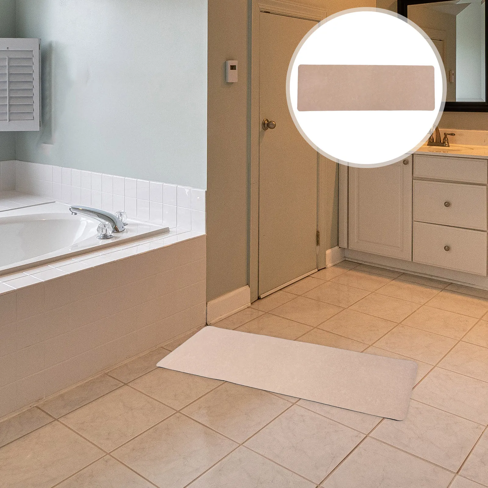 

Non Slip Bathroom Floor Mat Large Size Diatom Mud Water Absorption Quick Drying Non-Slip Bath Mat Anti-Skid Floor Carpet