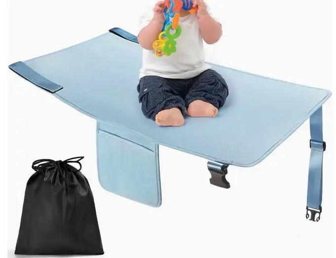 Child Seat Leg For Airplane Travel Foot Rest Bed Crib Toddler Kids Oxford Cloth Lightweight Adjustable Portable Seat