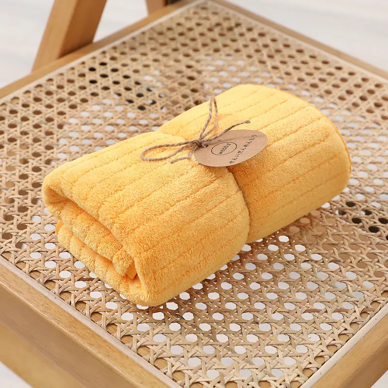 Coral Fleece Face Towels Solid Color Super Soft Water Absorbent Quick-drying Bathroom Hair Cleaning Washcloth Comfort Household