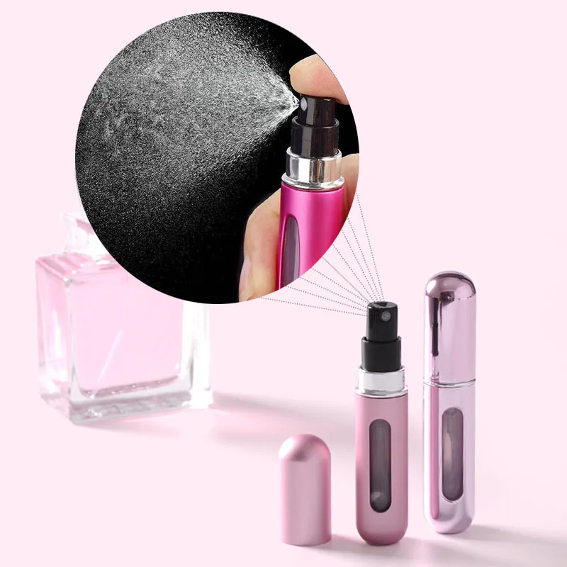 5ml Perfume Refill Bottle Mini Atomizador Perfumes Travel Essentials Tool Spray Bottles Portable Cosmetics Dispenser Accessories