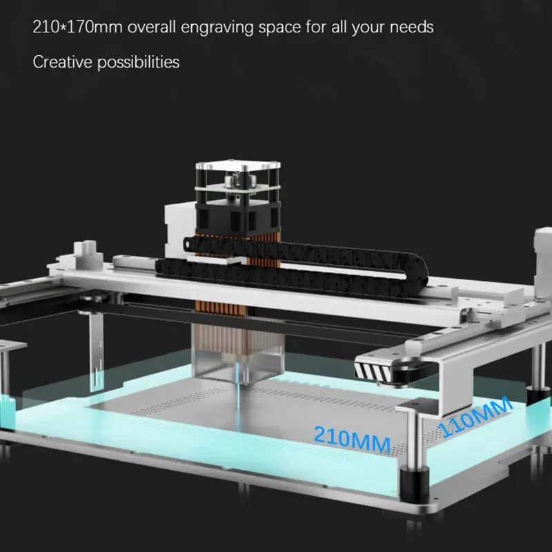 TBK 958L Blue-ray Laser Machine 10W DIY Laser Cutting Station for iPhone 8-15PM Screen Frame Removing Wood Sponge Cutting Repair