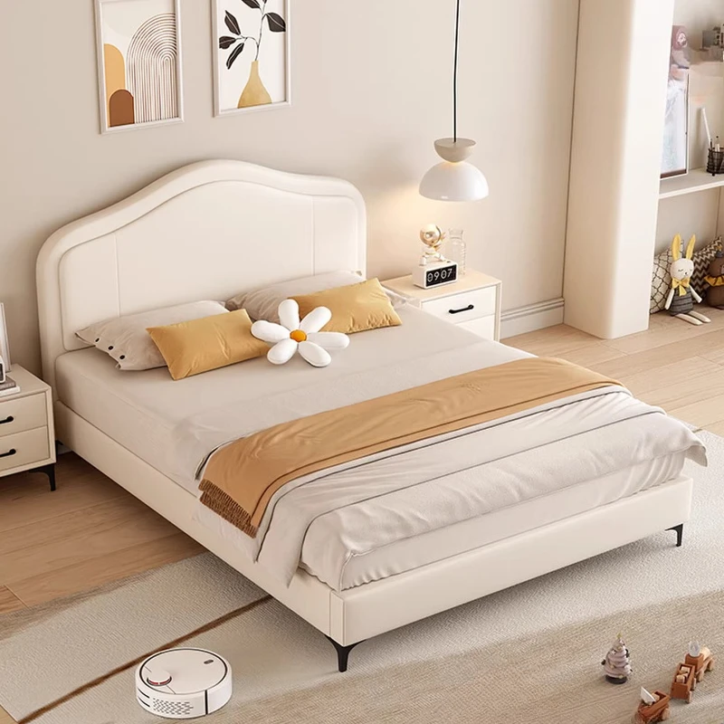 

Детская двуспальная кровать Queen-size класса люкс, многофункциональная современная кровать, простая европейская кровать, уникальная мебель