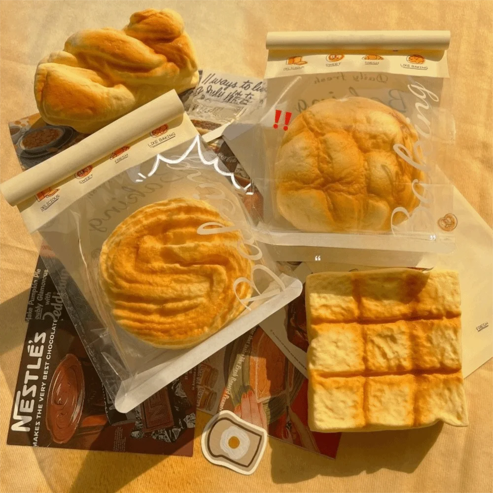 Simuliertes Brot-Toast-Quetschspielzeug, langsam aufsteigend, weiches sensorisches Fidget-Spielzeug, Stressabbau- und Entspannungsspielzeug