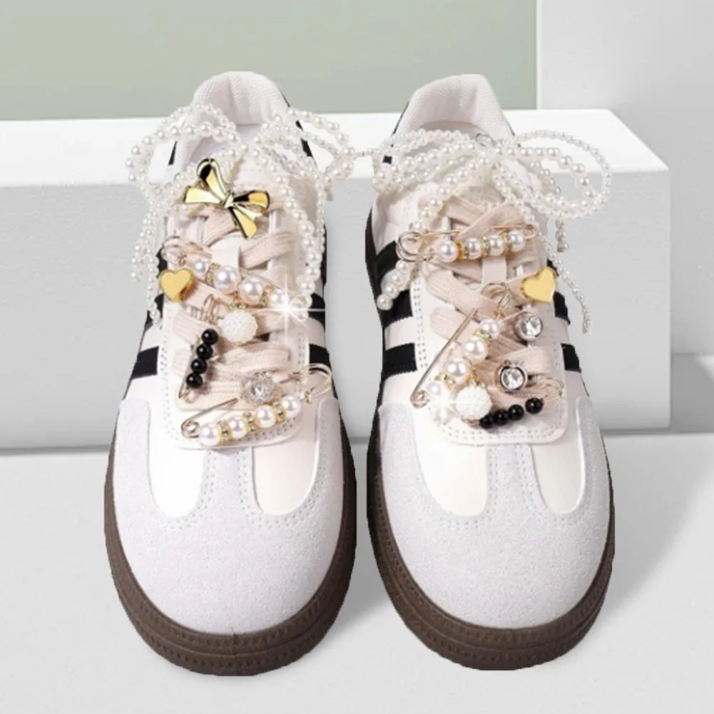

30PCS Shoe Lace Charms Contain Bows/Clips/Pins/Jewelry Shoe Decoration Charms and Shoe Jewelry Shoes Charms for Sneakers Socks