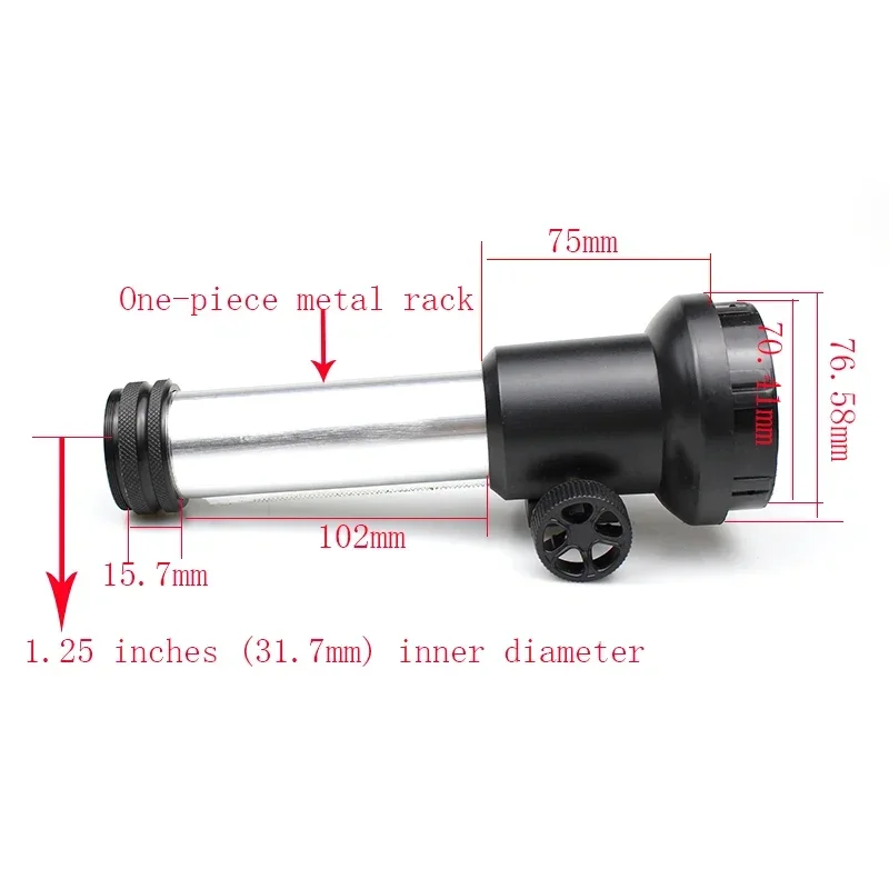 70mm Astronomical Telescope Focuser Aluminum Focus Tube M42 Thread Self-made Refracting Focus Mount Observation Accessory
