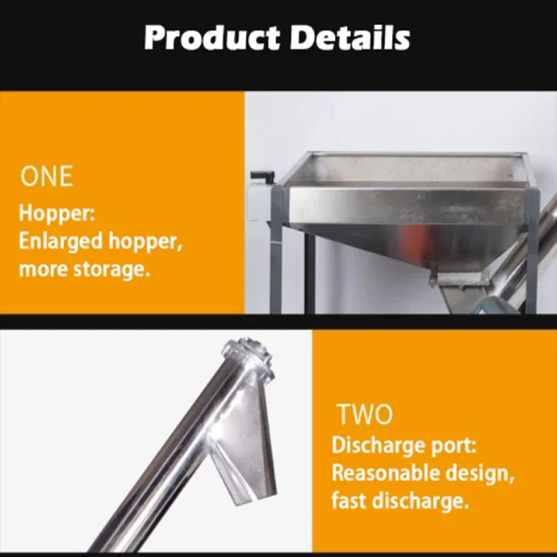 

Stainless Steel Vertical Screw Conveyor Feeder Hoist For Rice Plastic Powder Granules Customized