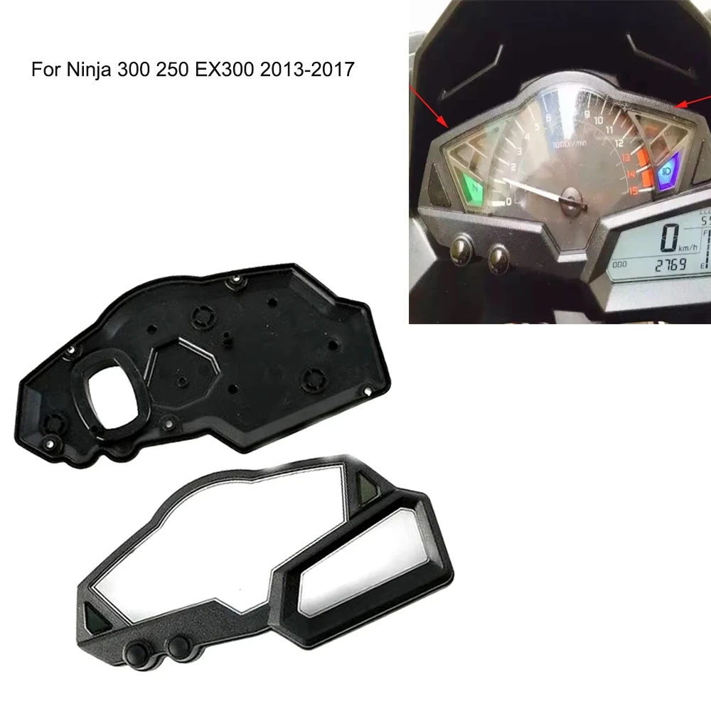 

ABS Plastic Speedometer Gauges Instrument Tachometer Housing Cover For Kawasaki Motorcycle Ninja 300 250 EX300 2013-2017