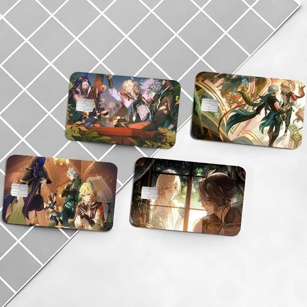 Genshin Impact Kaveh Alhaitham Anime Cartoon Sticker Film Skin For Credit Card Debit Bank Bus Card