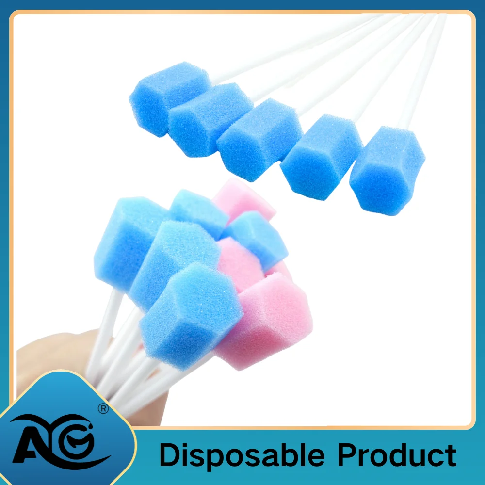 20Pcs/Pack Dental Disposable Oral Sponge Swab Tooth Cleaning Mouth Swabs With Stick Tooth Cleaning Sponge Stick Oral Care