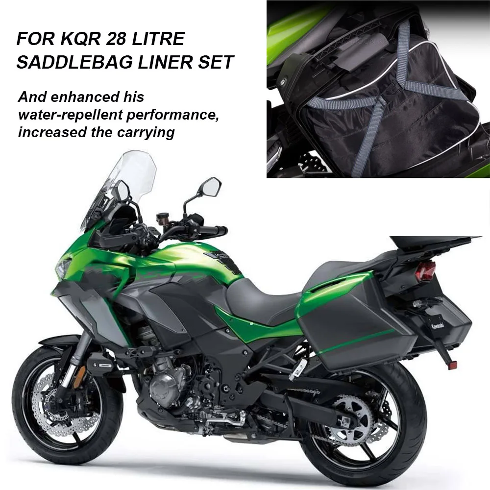 

Ninja 1000 H2 SX For KQR 28L Motorcycle Hard Saddlebag Liner Set Bag Saddle Inner Bags luggage bags For Kawasaki Versys 1000 650