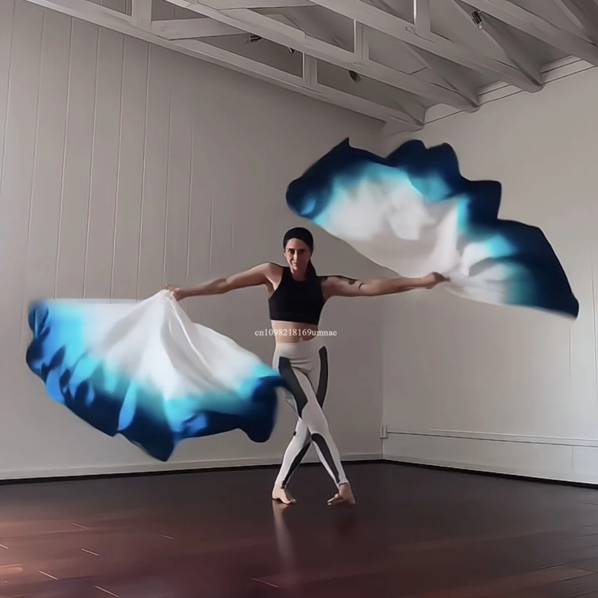 Nowe rekwizyty do tańca kościelnego, gradientowa flaga Tencel Praise, flaga do występów, chusta na ręce na ceremonii otwarcia zawodów sportowych, 1 para