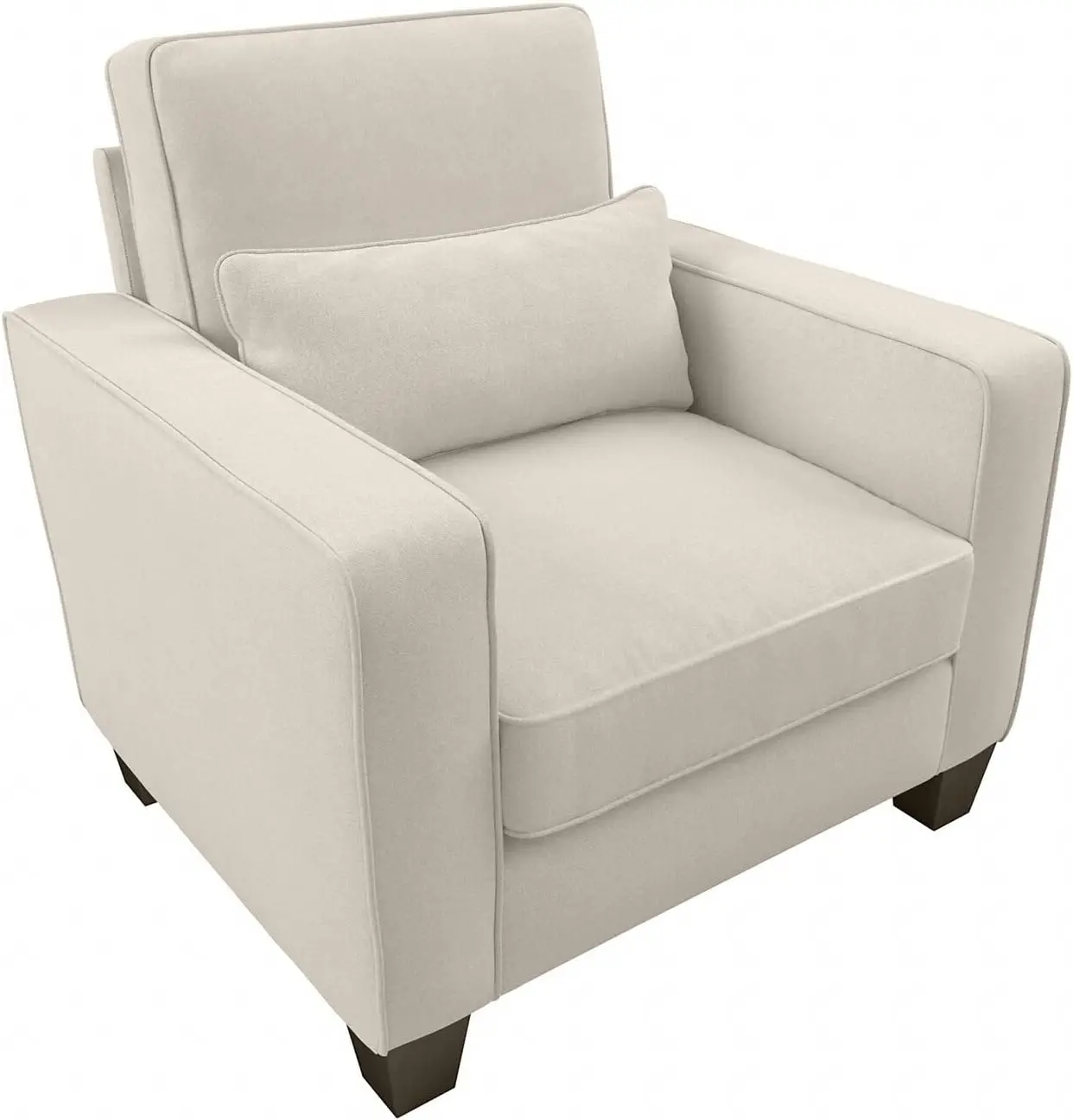 

Bush Furniture Stockton Accent Chair with Arms in Cream Herringbone