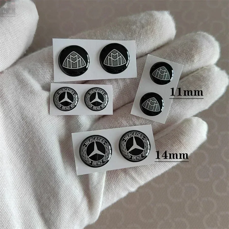 

Car Key Emblem Auto Control Keychain Sticker Accessories For Mercedes Benz AMG Brabus Maybach Smart W204 GLC CLA GLK W205 W203