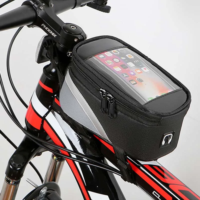 

Bicycle Bag Waterproof MTB Pack Bike Frame Front Top Tube Bags Mobile Phone Case Cycling Touch Phone Screen Bag Bike Accessories