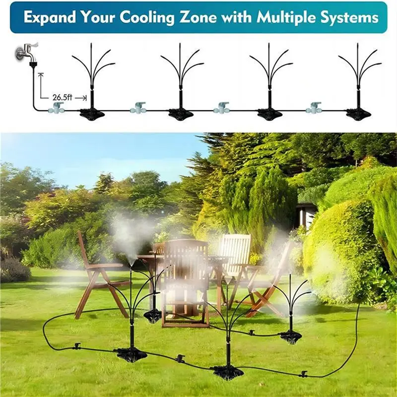 Exquisite-Brass Nozzle For Portable Misting Sprayer For Outdoor Garden And Patio Cooling