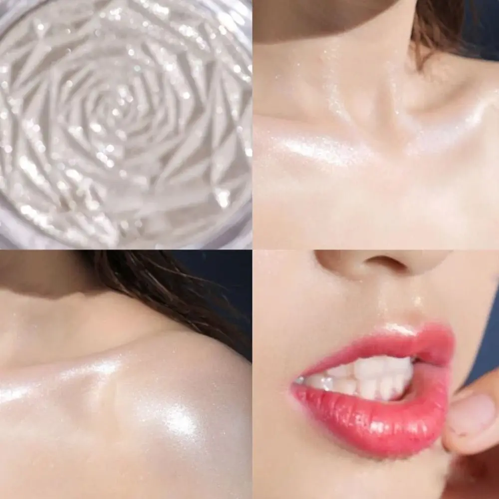 New 6 Colors Highlighter Powder Rose Diamond Glitter Illuminate Highlighter Shimmer Face Contour Powder Blusher