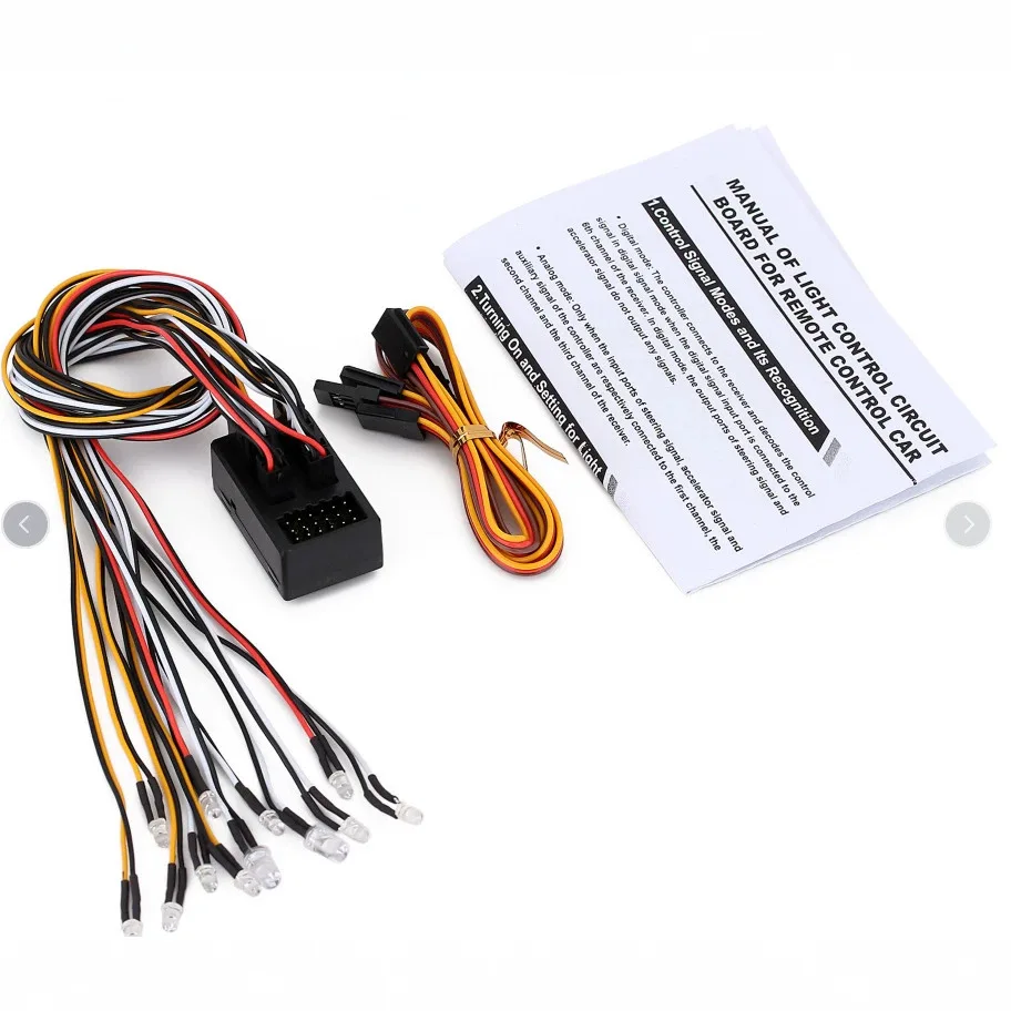 AUSTAR RC Crawler Light Kit, Universal for Cherokee, Land Rover Defender & Wrangler, Intelligent Linked Light System