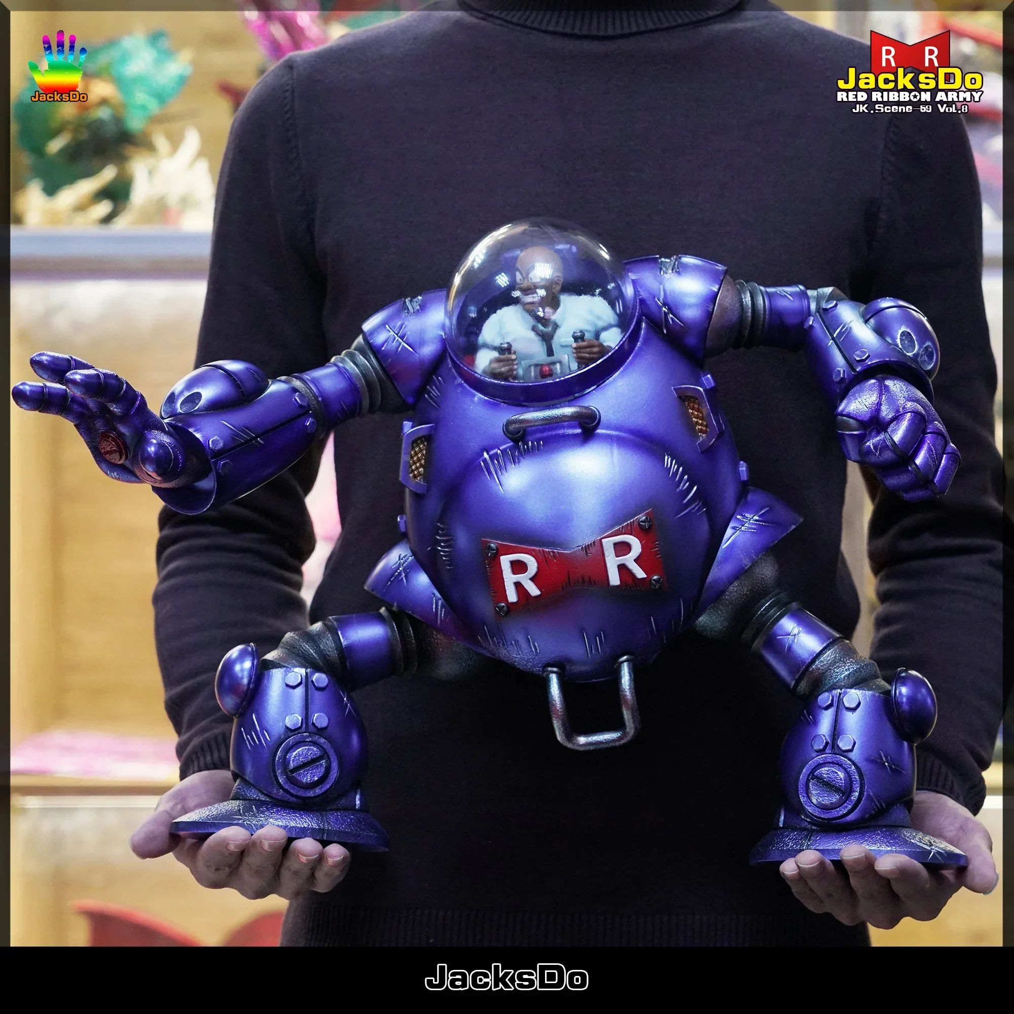 Private custom DBZ Red Ribbon Legion eighth bullet, adjutant robot dragon ball robot model figure gk