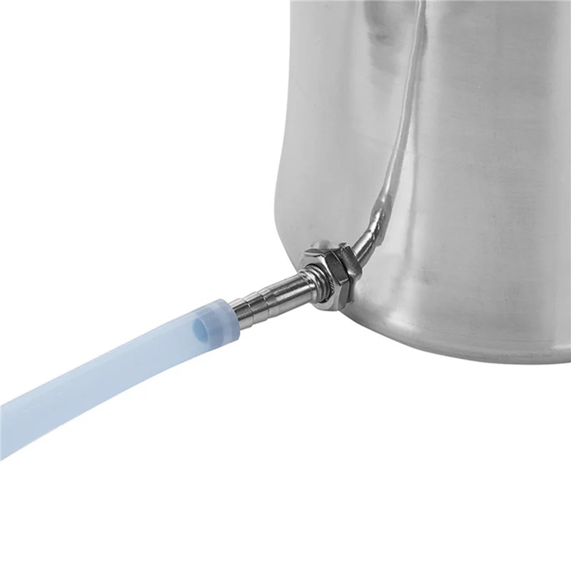 

3X 2L Health Stainless Steel Enema Bucket Suitable For Colon Cleansing Reusable Constipation Cleaning With 12 Nozzles