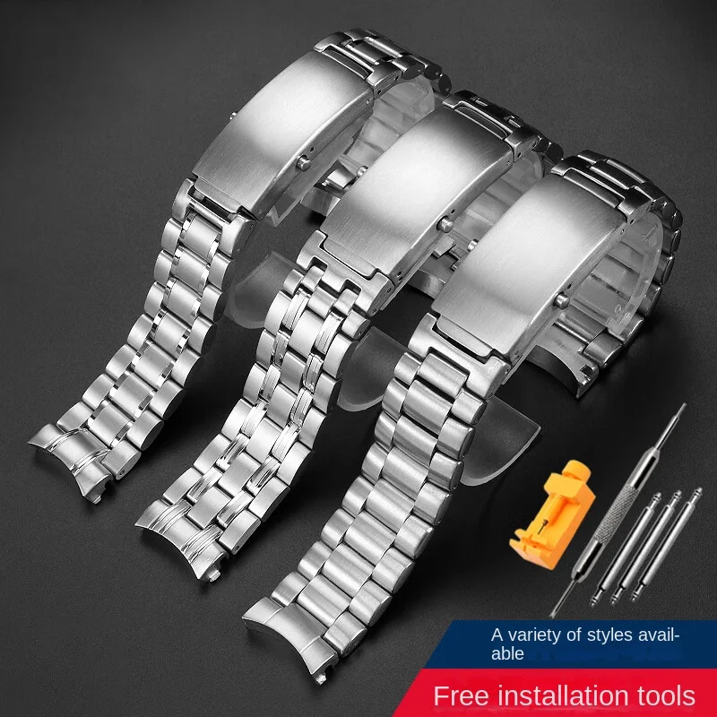 Quality 316L Silver Stainless steel Watch Band 18mm 20mm 22mm for Omega 007 Seamaster Planet Ocean 300m Sports Strap Accessories