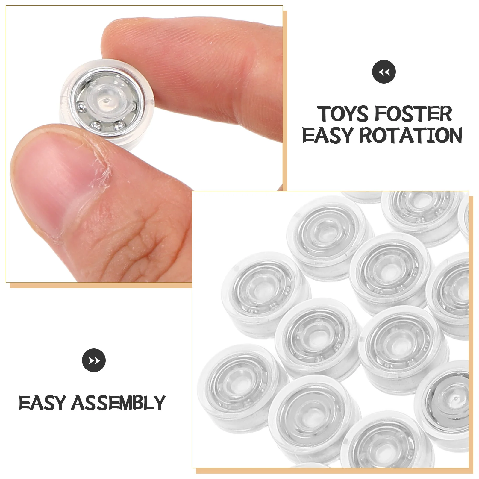 50 قطعة محامل مصغرة الدقة الدورية قاعدة رمح تحمل لتقوم بها بنفسك طاحونة الحرفية الغزل تحمل استبدال أجزاء