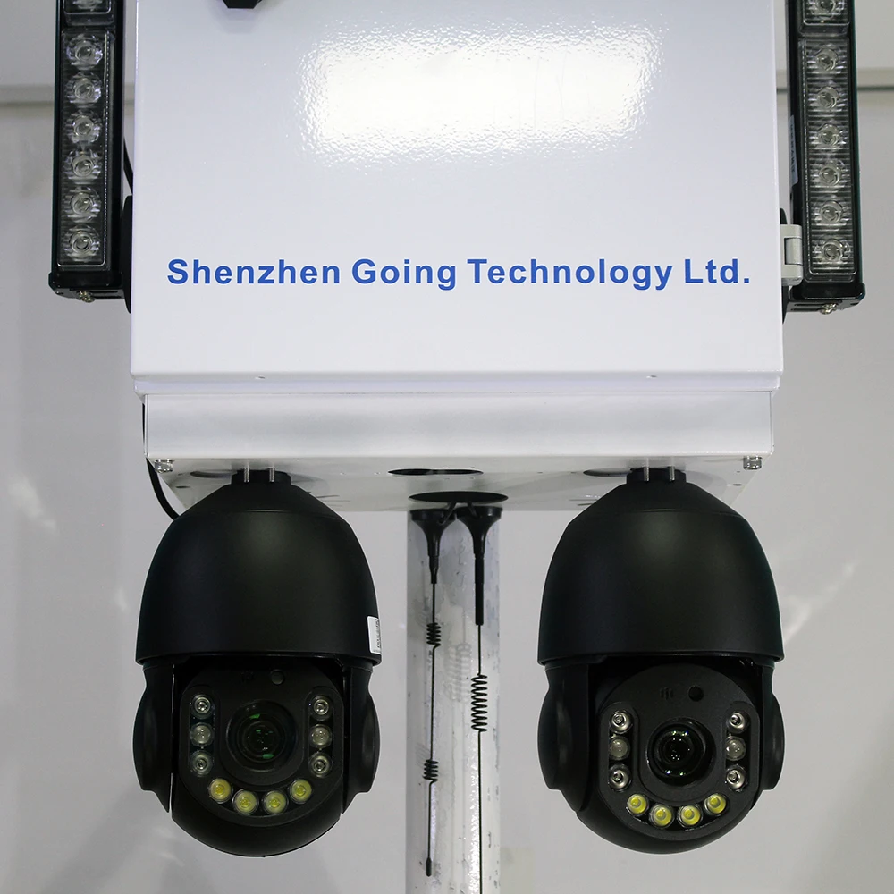 SZGOING مزرعة لاسلكية في الهواء الطلق محيط نظام إنذار الأمن ضوء المنتجات المزدوجة لوحة طاقة شمسية مزرعة كاميرات المراقبة الدوائر التلفزيونية المغلقة #5