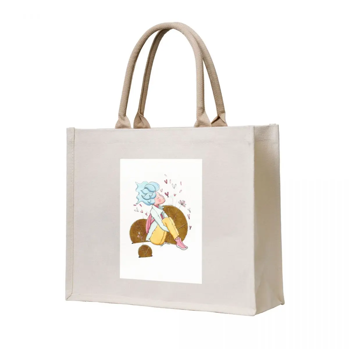 

The girl under the wind Tote Bag canvas bags hand bag the tote bag