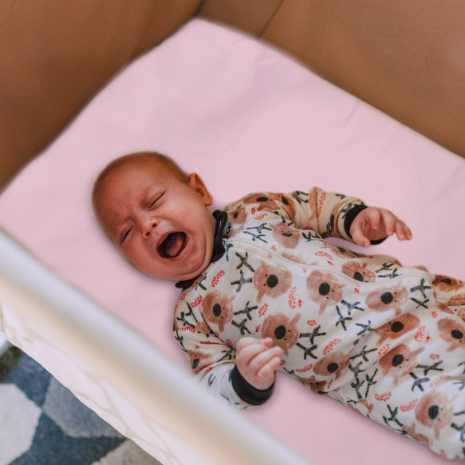 

3Pcs Microfiber Crib Sheets Fitted Baby Mattress Protector Comfortable Skin Friendly Washable for Crib Toddler Bed Use