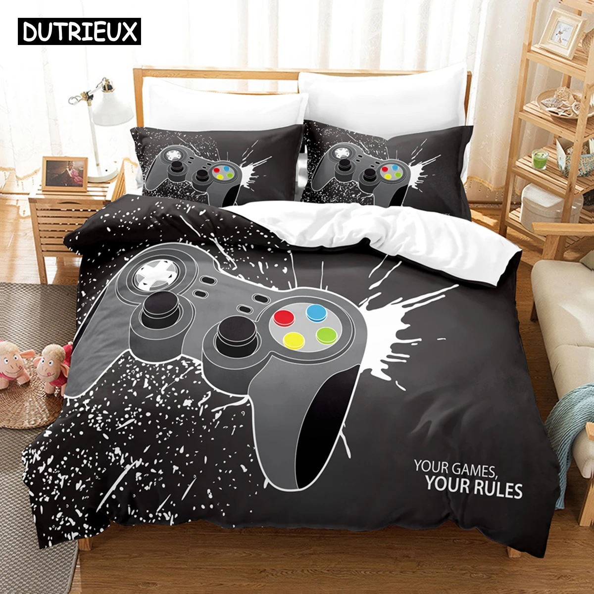 3D Gane Controller Bedding Sets Duvet Cover Set With Pillowcase Twin Full Queen King Bedclothes Bed Linen