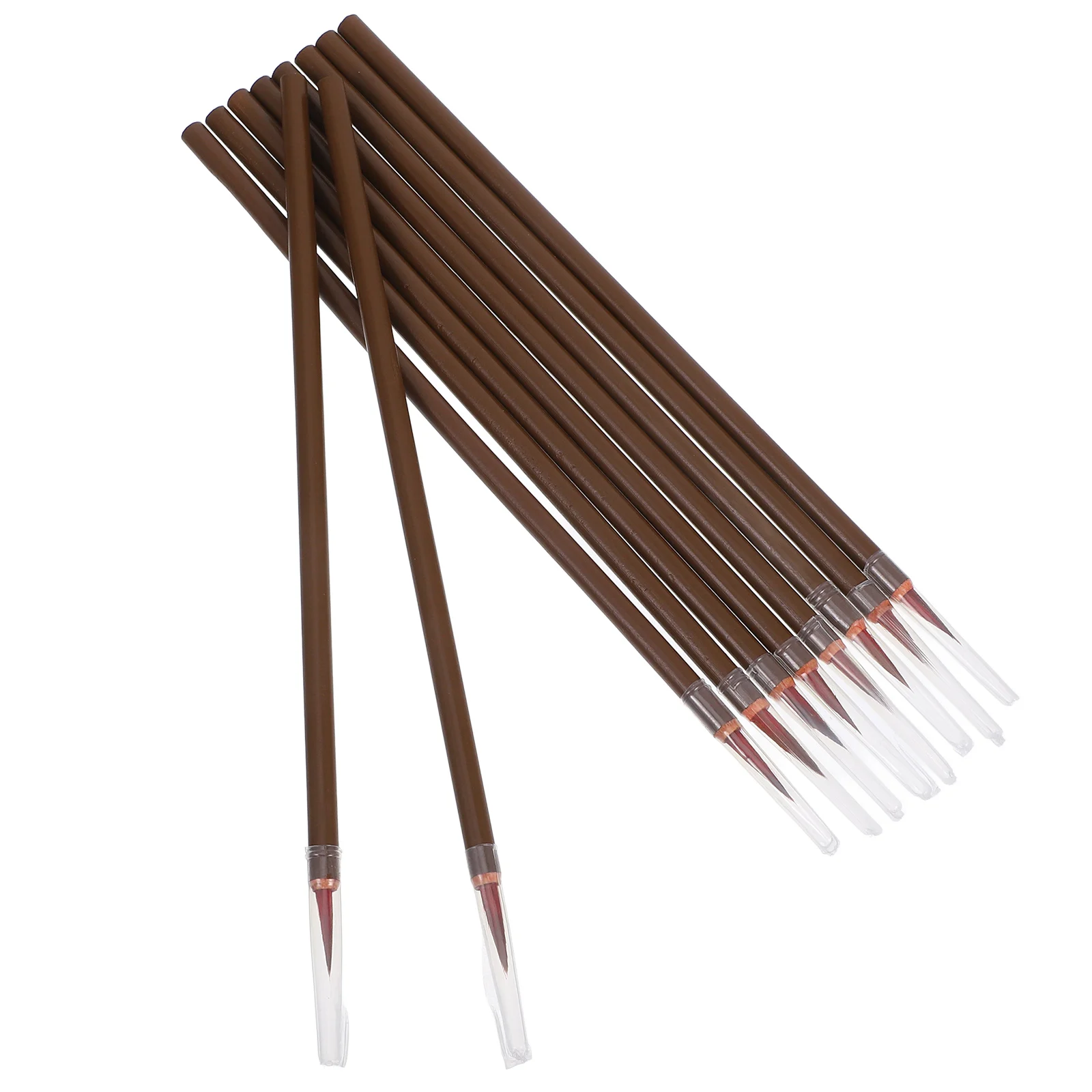 

10 Pcs Flyhead Pen Chinese Calligraphy Brush Ink Brushes Painting Little Red Hair Pens Wolf Student