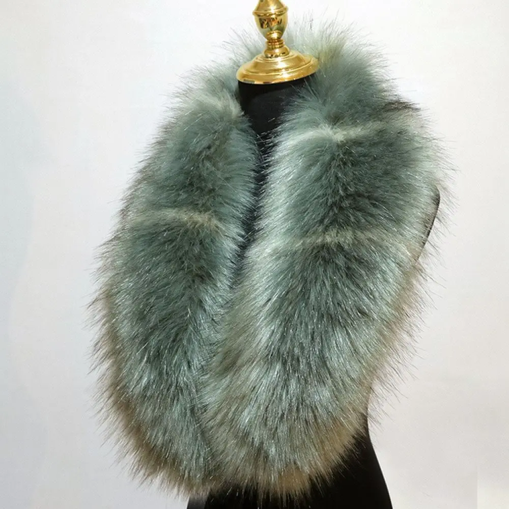 Premium Faux Fur Collar For Diyiwei Winter Warm Accessory Unisex Fluffy Plush Scarf Decorative For Jackets Woolen Trench Coat