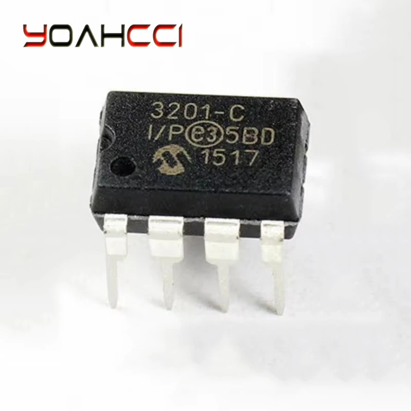 5pcs/lot MCP3201-CI/P MCP3201 3201-C MCP3202-CI/P MCP3202 3202-C DIP-8 12Bit Analog to Digital Converter IC 8DIP New Original