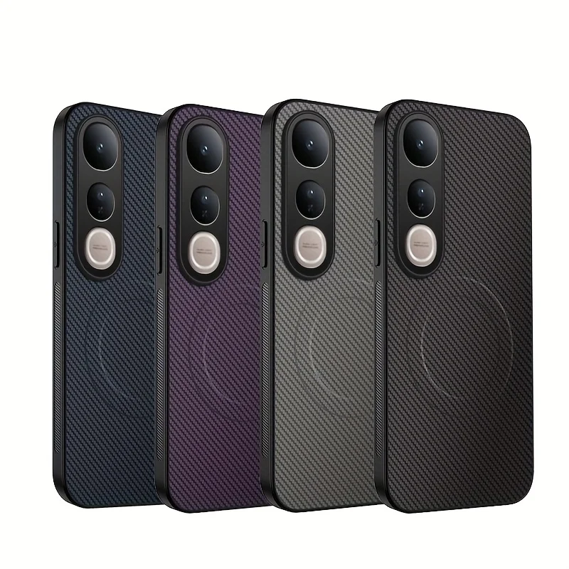 

For VIVO V50 v40 LITE Case Luxury Deluxe Kevlar Fiber Texture Matte Case For VIVO V50 V40 pro Shockproof Bumper Funda