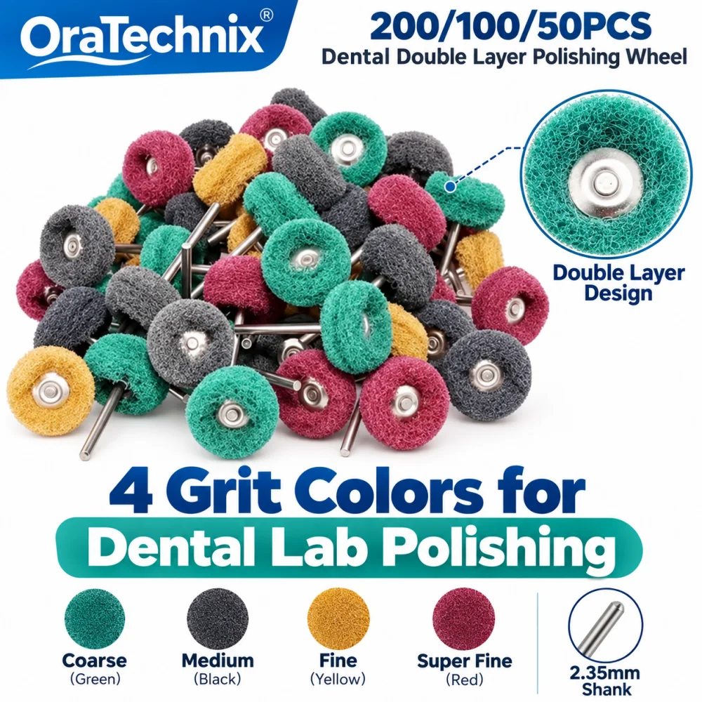 Teeth Whitening Brush - 200/100/50 pçs escova de polimento dental