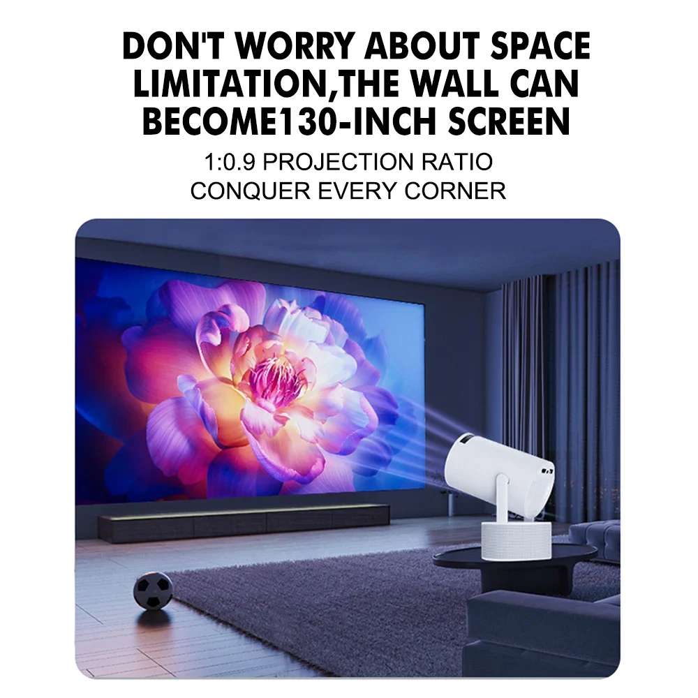 متوفر في المخزون Topleo Android 11 مكبر صوت لجهاز العرض Karaoke Smart Hy300 Pro Plus Ktv hd 4k مسرح منزلي محمول Proyector Portatil Pro #4