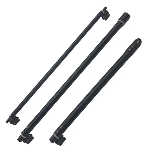 Imagen 2 del producto Abrazadera de varilla fija para puerta de vidrio de ducha de acero inoxidable, barra de soporte de vidrio para baño, plano fijo, longitud ajustable, fácil de instalar